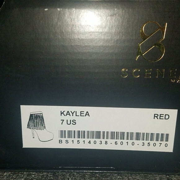 Shoedazzle Red Hot Fringe Booties - Picture 2 of 4